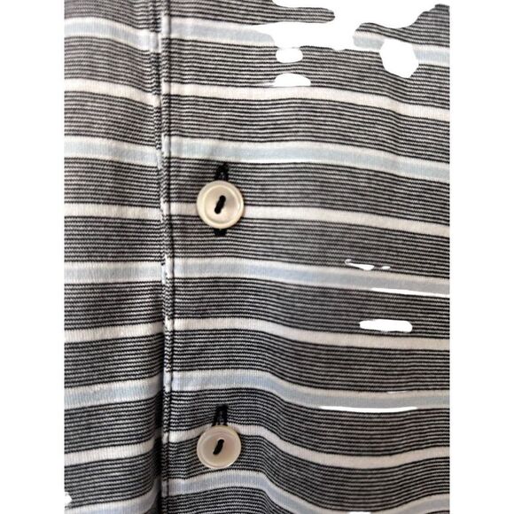 Peter Millar Gray White Classic Polo Men's Size M Golf Athleisure Capsule - Picture 3 of 10